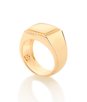 GOLD SQUARE mens RING