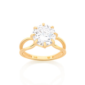 GOLD INHERITANCE SOLITAIRE RING
