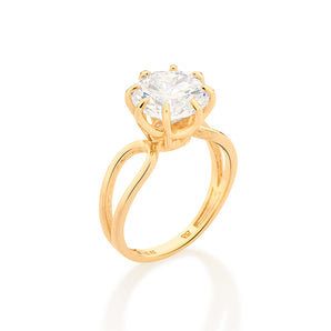 GOLD INHERITANCE SOLITAIRE RING