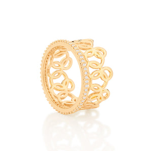 GOLD CROWN RING