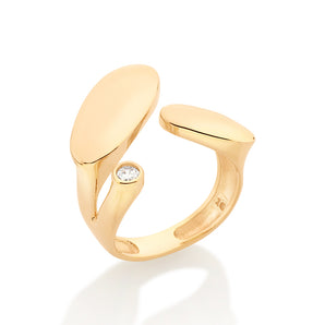 GOLD MODERN ABSTRACT RING