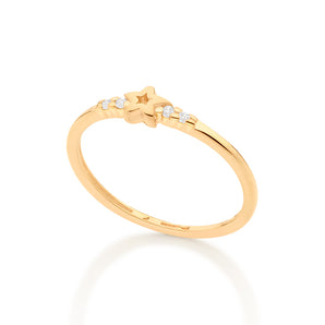 KID’S GOLD STAR SKINNY RING
