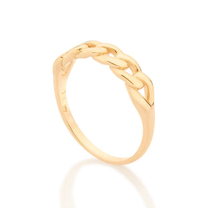 GOLD HALF LINK RING