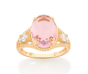GOLD MORNING LIGHT MAXI RING