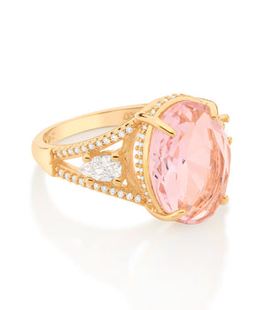 GOLD MORNING LIGHT MAXI RING