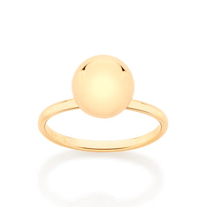GOLD SPHERE SKINNY RING