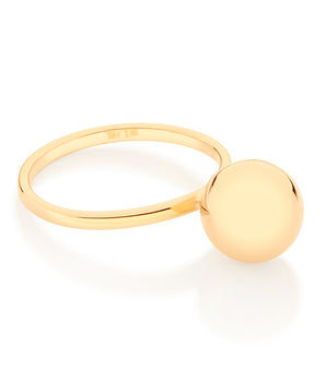 GOLD SPHERE SKINNY RING