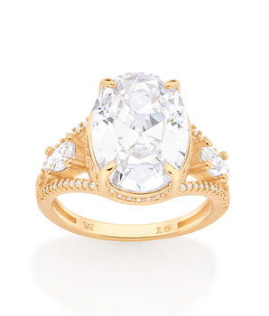 GOLD MOONLIGHT MAXI RING