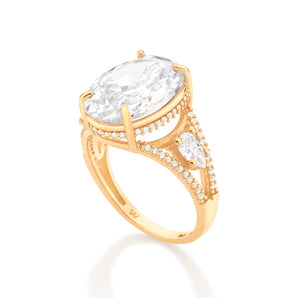 GOLD MOONLIGHT MAXI RING