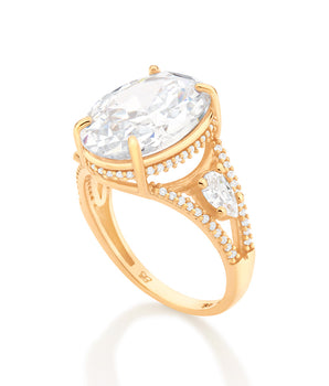 GOLD MOONLIGHT MAXI RING
