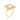 GOLD SQUARE STONE MAXI RING IN WHITE