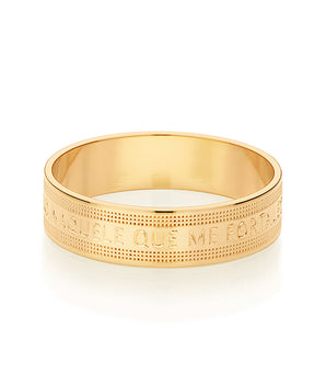 GOLD PHILIPPIANS 4:13 WEDDING RING