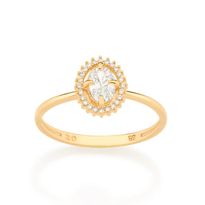 GOLD TOGETHER AGAIN RING IN WHITE
