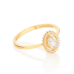 GOLD TOGETHER AGAIN RING IN WHITE
