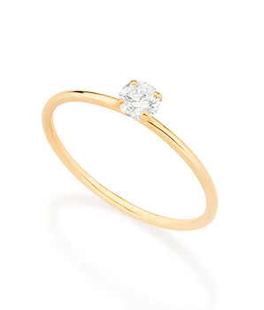 GOLD POINT OF LIGHT ENGAGEMENT RING