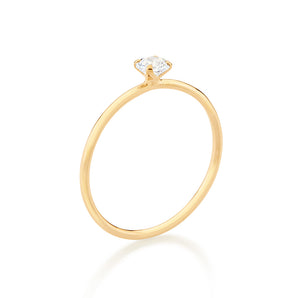 GOLD POINT OF LIGHT ENGAGEMENT RING