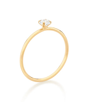 GOLD POINT OF LIGHT ENGAGEMENT RING