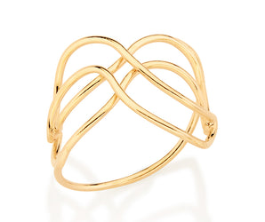 GOLD TRIPLE FOREVER RING