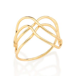 GOLD TRIPLE FOREVER RING