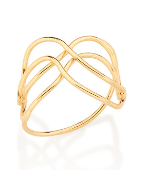 GOLD TRIPLE FOREVER RING