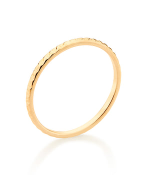 GOLD TEXTURED SKINNY RING