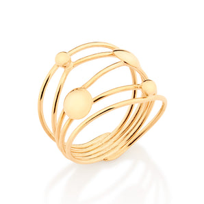 MAXI RING GOLD PLATED