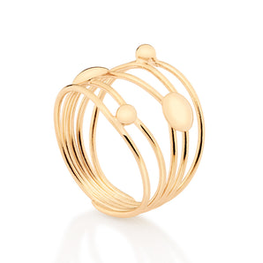 MAXI RING GOLD PLATED