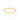 GOLD STUDDED LETTER SKINNY RING