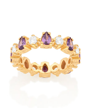 GOLD PURPLE NIGHT RING