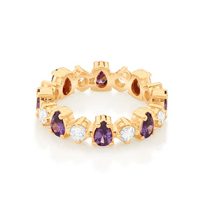 GOLD PURPLE NIGHT RING