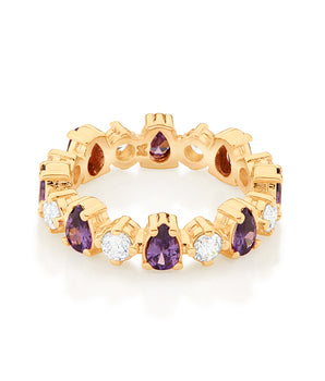 GOLD PURPLE NIGHT RING