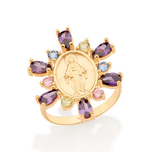 GOLD OUR LADY OF GRACE RING