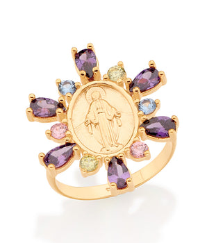 GOLD OUR LADY OF GRACE RING