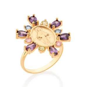 GOLD OUR LADY OF GRACE RING