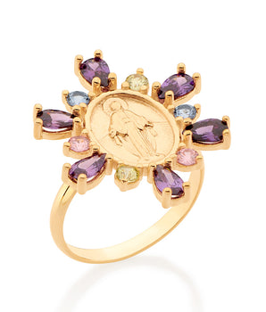 GOLD OUR LADY OF GRACE RING