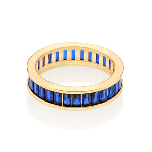 GOLD BETTER TOGETHER RING IN BLUE