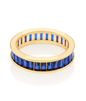 GOLD BETTER TOGETHER RING IN BLUE