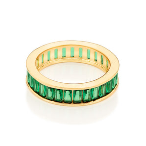 GOLD BETTER TOGETHER RING IN GREEN