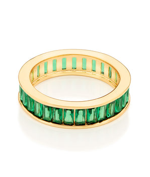 GOLD BETTER TOGETHER RING IN GREEN