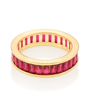GOLD PLATED RING WITH ZIRCONIA