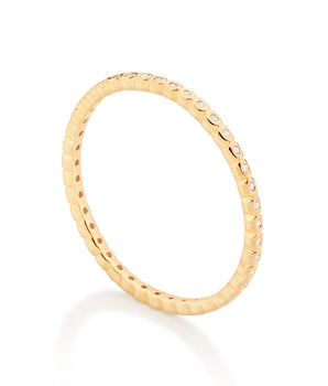 GOLD MINI STUDDED SKINNY RING