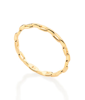GOLD CHAINED LOVE SKINNY RING