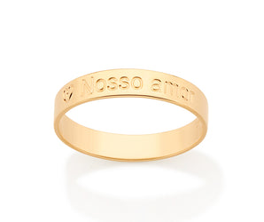 GOLD NOSSO AMOR (OUR LOVE) RING