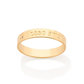 GOLD NOSSO AMOR (OUR LOVE) RING