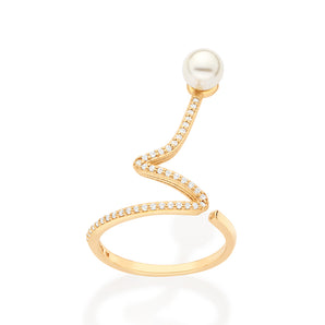 GOLD MODERN WEDDING MAXI RING