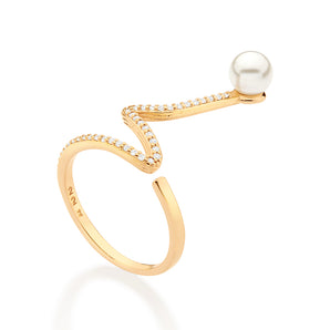 GOLD MODERN WEDDING MAXI RING