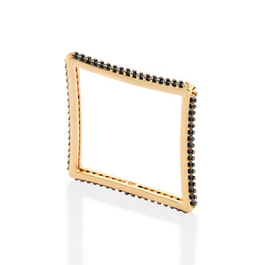 GOLD FUTURISTIC SQUARE SKINNY RING