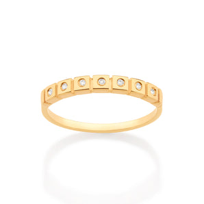 GOLD KID'S RING WITH ZIRCONIA