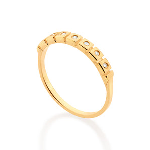 GOLD KID'S RING WITH ZIRCONIA