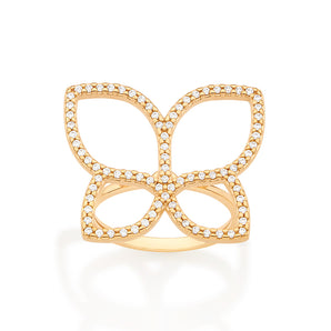 GOLD ROMMANEL BUTTERFLY MAXI RING